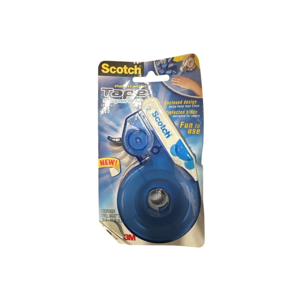 3M Scotch Tape Refillable Dispenser H103R Discontinued‎ 2006 Fun to use